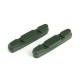 Wkładki hamulcowe CLARK'S CP231 SZOSA Shimano, Campagnolo, Do obręczy ceramicznych 52mm zielone