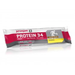 Baton proteinowy SPONSER PROTEIN 34 BAR bananowy w czekoladzie pudełko 24szt x 40g