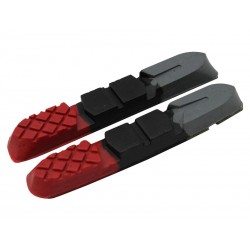 Wkładki hamulcowe CLARK'S CPS501 MTB V-brake, Warunki Suche i Mokre 70mm czerwono-czarno-szare