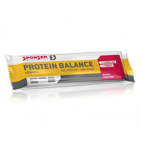 Baton proteinowy SPONSER PROTEIN BALANCE BAR jagodowo-jogurtowy pudełko 20szt x 50g