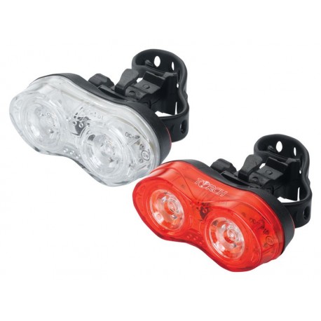 Zestaw lampki TORCH CYCLE LIGHT SET WHITE BRIGHT DUO + TAIL BRIGHT DUO