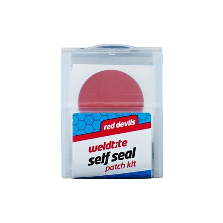 Łatki do dętek zestaw WELDTITE RED DEVILS SELF SEAL PATCH KIT 6x łatki samoprzylepne pudełko